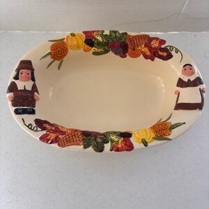 Publix Thanksgiving Harvest Ceramic Serving Bowl